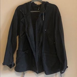 Free People Grey Utility Jacket